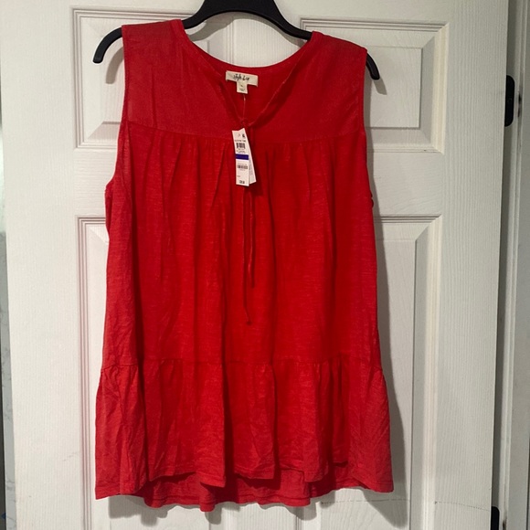 Style & Co. Tops - Red tunic blouse never been worn